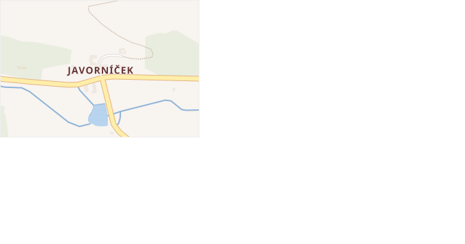 Javorníček v obci Libecina - mapa části obce