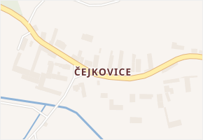 Čejkovice v obci Libědice - mapa části obce