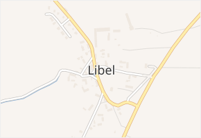 Libel v obci Libel - mapa části obce