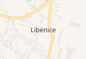 Libenice v obci Libenice - mapa části obce