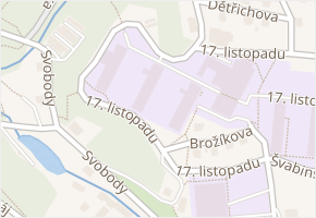 17. listopadu v obci Liberec - mapa ulice