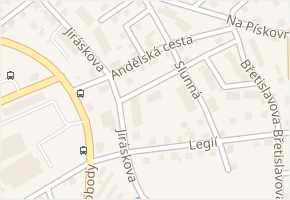 Andělská cesta v obci Liberec - mapa ulice