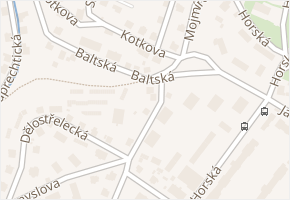 Baltská v obci Liberec - mapa ulice
