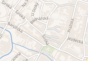 Bednářská v obci Liberec - mapa ulice