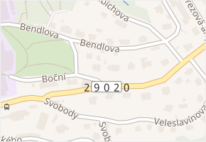 Bendlova v obci Liberec - mapa ulice
