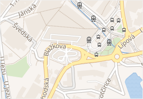 Blažkova v obci Liberec - mapa ulice