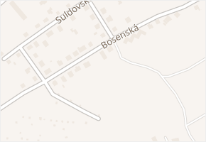 Bosenská v obci Liberec - mapa ulice