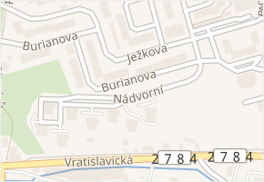 Burianova v obci Liberec - mapa ulice