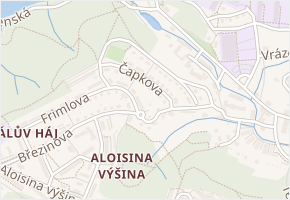 Čapkova v obci Liberec - mapa ulice