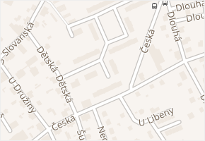 Česká v obci Liberec - mapa ulice