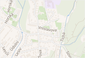 Chebská v obci Liberec - mapa ulice