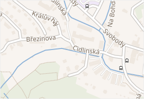 Cidlinská v obci Liberec - mapa ulice