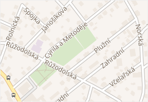 Cyrila a Metoděje v obci Liberec - mapa ulice