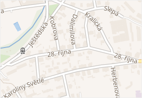 Dalimilova v obci Liberec - mapa ulice