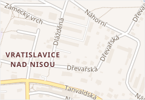 Dlážděná v obci Liberec - mapa ulice