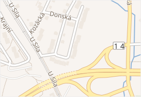 Donská v obci Liberec - mapa ulice