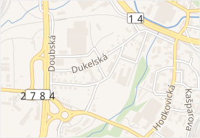 Dukelská v obci Liberec - mapa ulice