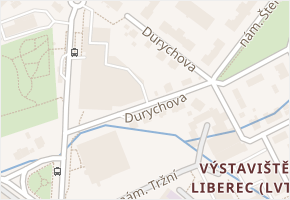 Durychova v obci Liberec - mapa ulice