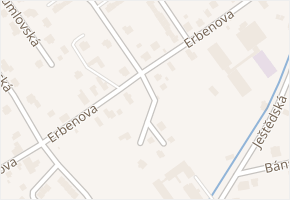 Erbenova v obci Liberec - mapa ulice