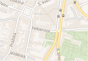 Felberova v obci Liberec - mapa ulice