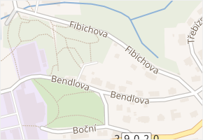 Fibichova v obci Liberec - mapa ulice