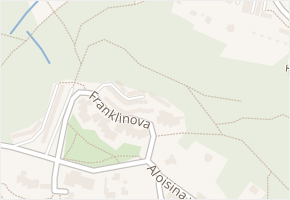 Franklinova v obci Liberec - mapa ulice