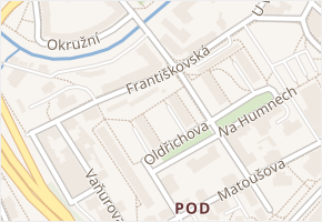 Františkovská v obci Liberec - mapa ulice