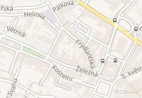 Frýdlantská v obci Liberec - mapa ulice