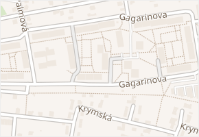Gagarinova v obci Liberec - mapa ulice