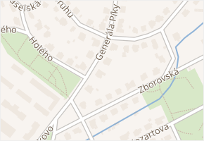 Generála Píky v obci Liberec - mapa ulice