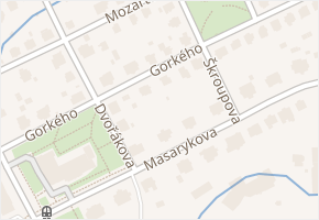 Gorkého v obci Liberec - mapa ulice