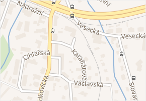 Gymnastů v obci Liberec - mapa ulice