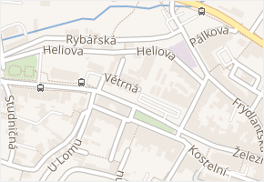 Heliova v obci Liberec - mapa ulice