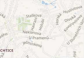 Holubí v obci Liberec - mapa ulice