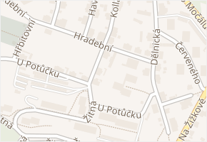 Hradební v obci Liberec - mapa ulice