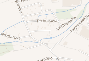 Hubáčkova v obci Liberec - mapa ulice