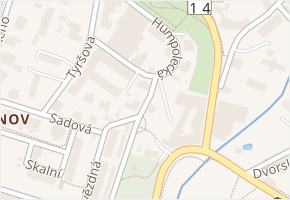 Jablonecká v obci Liberec - mapa ulice