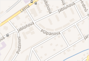 Jabloňová v obci Liberec - mapa ulice
