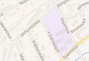 Jáchymovská v obci Liberec - mapa ulice