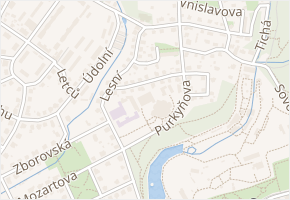 Janáčkova v obci Liberec - mapa ulice
