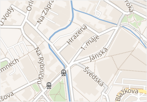 Jánská v obci Liberec - mapa ulice