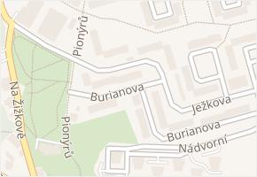 Ježkova v obci Liberec - mapa ulice