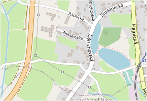 Jindřichovická v obci Liberec - mapa ulice