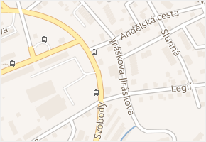 Jiráskova v obci Liberec - mapa ulice