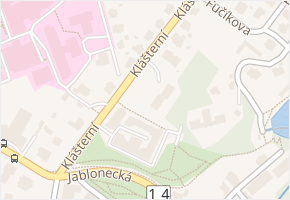 Klášterní v obci Liberec - mapa ulice