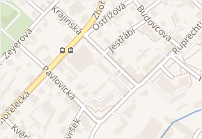 Krajinská v obci Liberec - mapa ulice