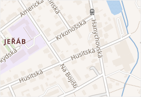 Krkonošská v obci Liberec - mapa ulice