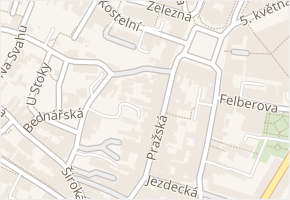 Lazebnický vrch v obci Liberec - mapa ulice