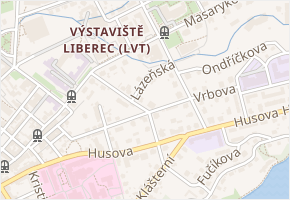 Lázeňská v obci Liberec - mapa ulice