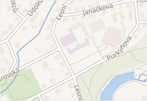 Lesní v obci Liberec - mapa ulice